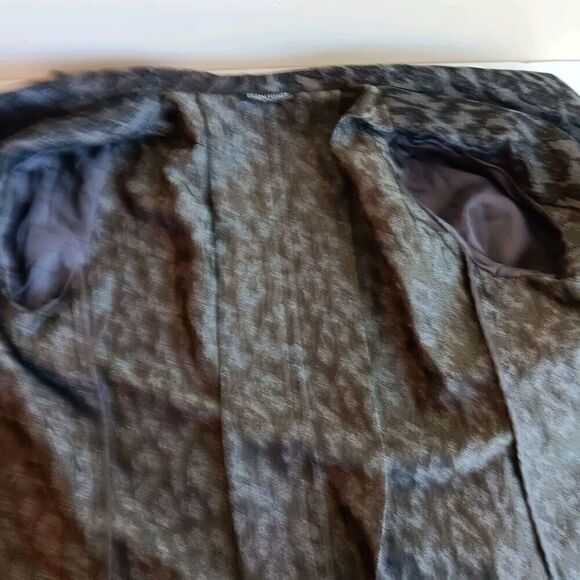 Eileen Fisher Sz XS Cotton Silk Blend Knee-length 3/4" Sleeve Unlined Jacket - Picture 6 of 11